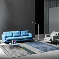 modern fashion light luxury rug blue gray pink mosaic carpet living room bedroom bed blanket bathroom kitchen floor mat