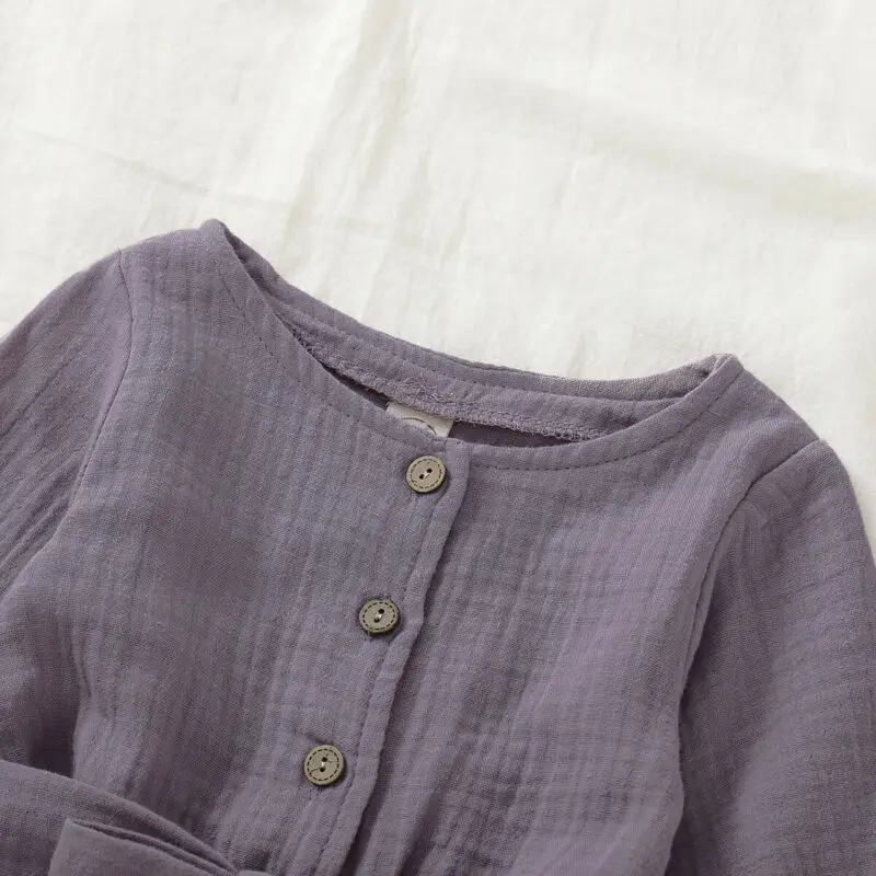 

Fashion Newborn Baby Girls Linen Romper Long Sleeve Jumpsuit Playsuit Clothes Outfits Infant Girls Clothing Newborn Costume