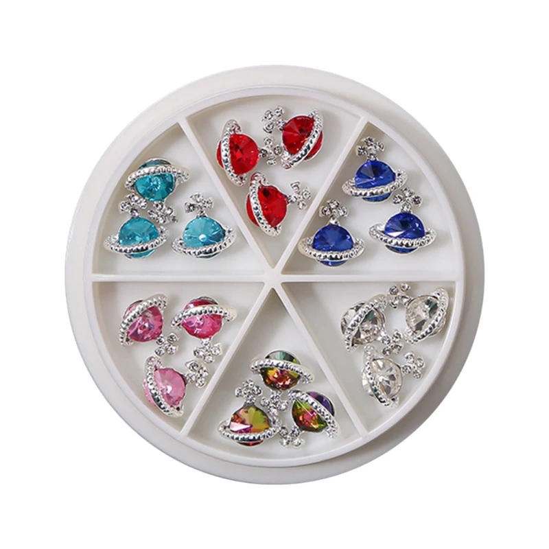 Шарм для ногтей Saturn многоцветный дизайн самостоятельного маникюра | Красота и