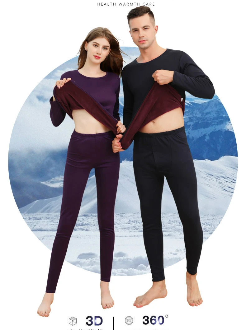 2 шт./компл. Long Johns Для мужчин зимняя женская обувь Термальность костюм Новые Теплые Термальность зимнее нижнее белье, одежда для сна длинная рубашка Off White