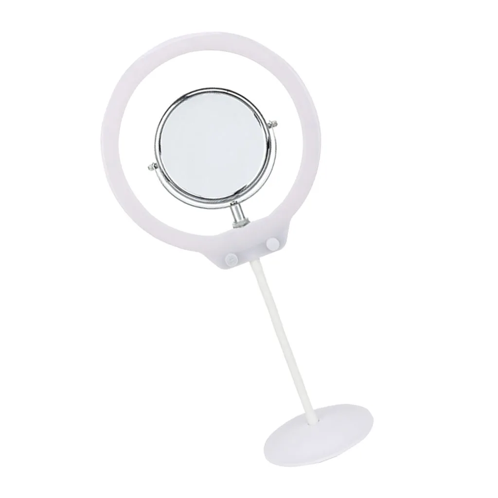 10-дюймовое светодиодное кольцо с регулируемой яркостью для селфи подставкой