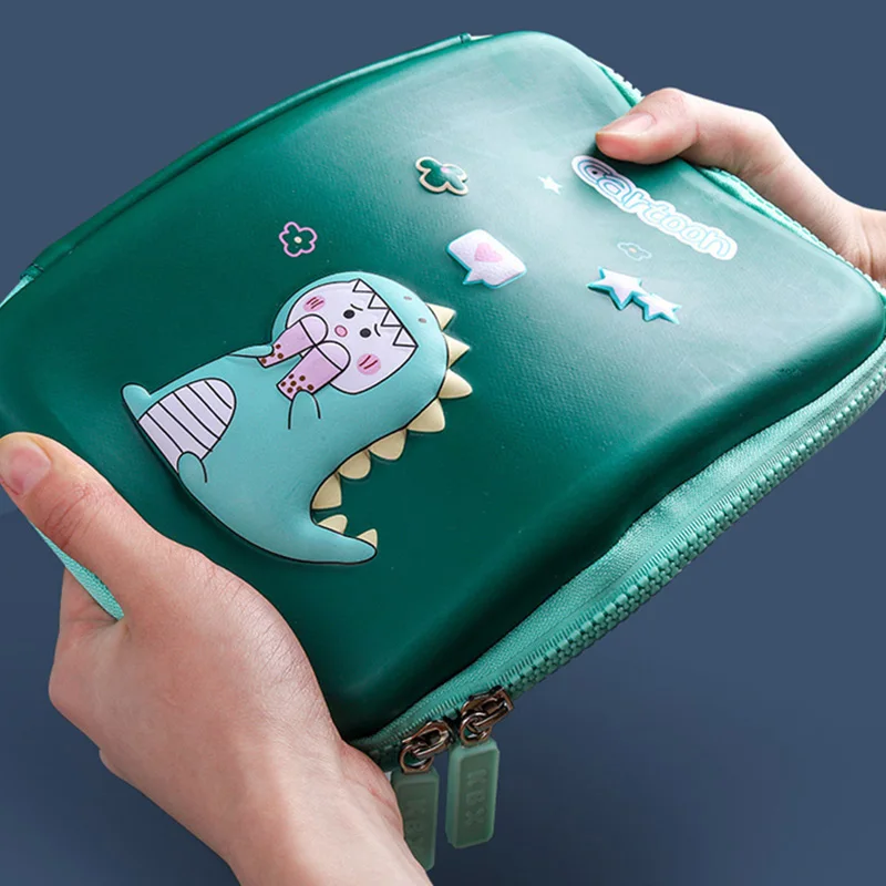 Объемный чехол для карандашей большой емкости Милый Розовый Единорог фотоальбом