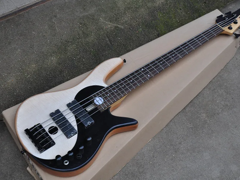 Инь и Ян 5 струн пепельный корпус для электрической бас гитары гитара с палисандр