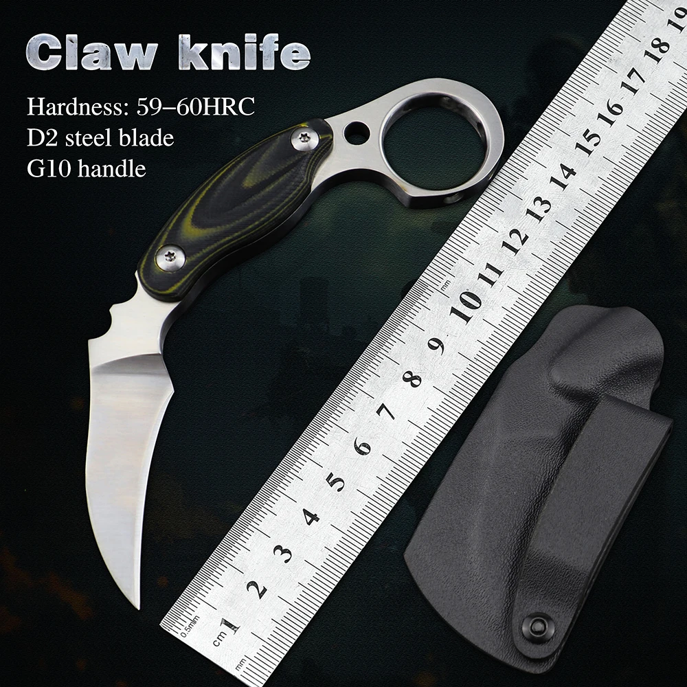 

Нож-керамбит коготь csgo Тактический нож D2 ножи с фиксированным клинком инструменты для повседневного использования охотничий нож для выжив...