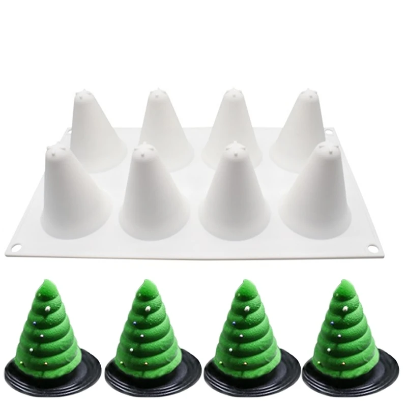 Силиконовые формы для торта шоколада 3D Рождественская елка вечерние выпечки