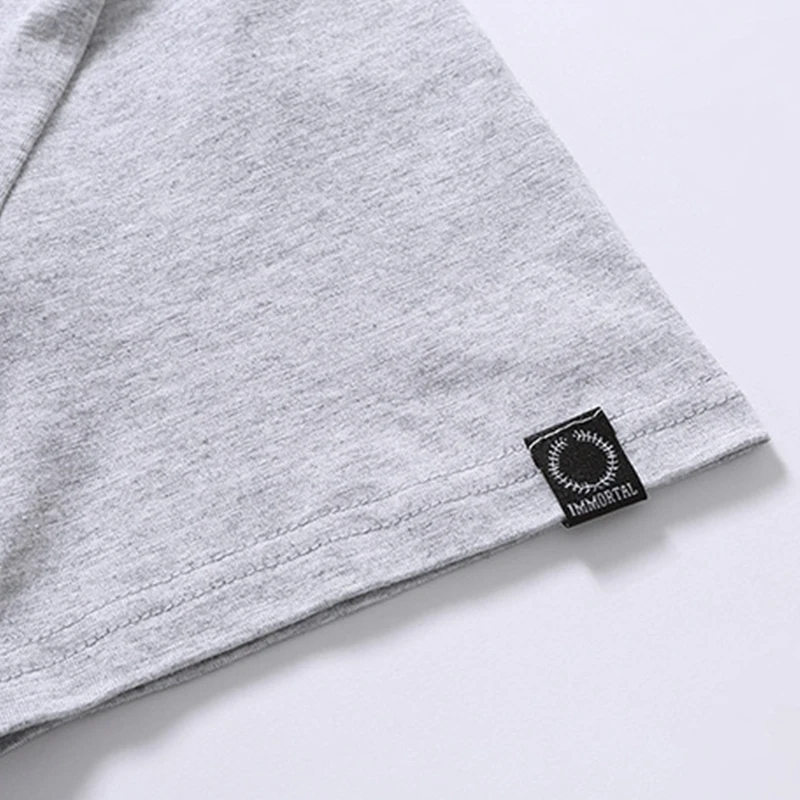 Хлопковые мужские футболки с круглым вырезом модные топы геометрическим узором