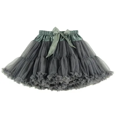 Dark Gray Женская однотонная фатиновая Юбка пышная юбка-пачка, юбки-пачки Праздничная юбка принцессы для девочек, фатиновая юбка для взрослых - Цвет: Dark Gray