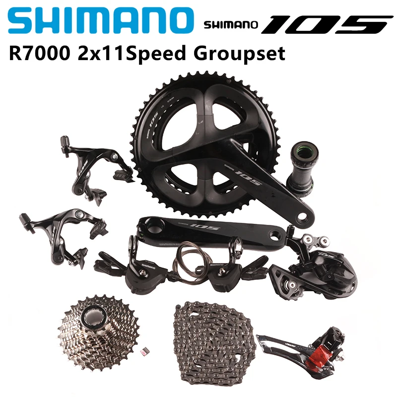 SHIMANO 105 R7000 Groupse 2x11 Speed 165/170/172.5/175 мм ss короткая клетка RS700 переключатель передач