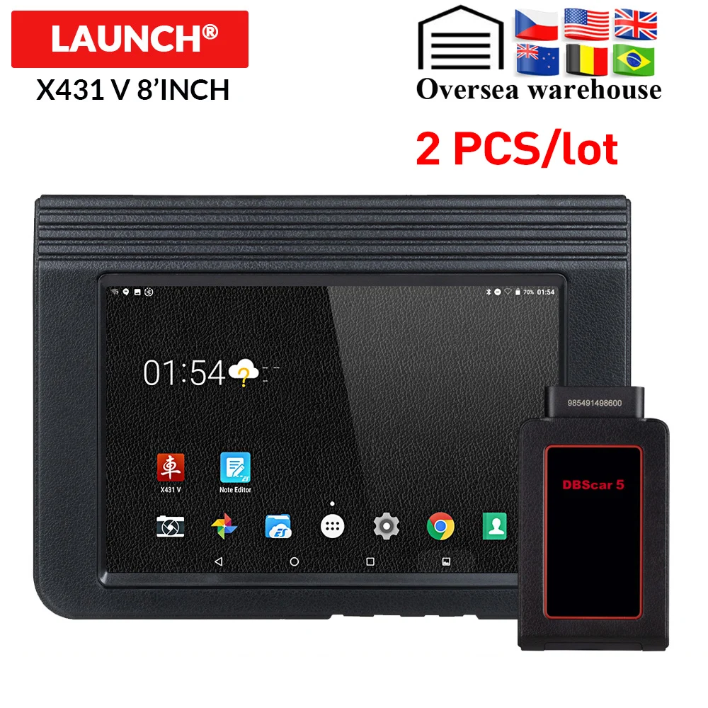 LAUNCH X431 V 8 Автомобильная полная система диагностическая Поддержка Bluetooth wifi obd2 считыватель кода с DPF IMMO 11 Функция сброса X431 Pro mini