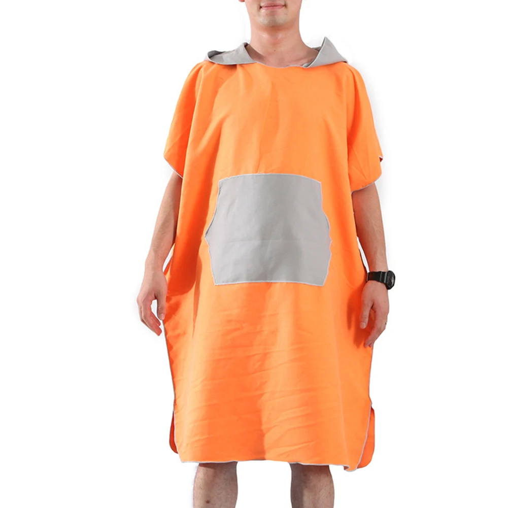 

Bathrobe Adults Swimmers Home Hooded Cloak Bath Towel Microfiber Water Absorption Poncho Sports Outdoor Unisex Quick-dry Beach