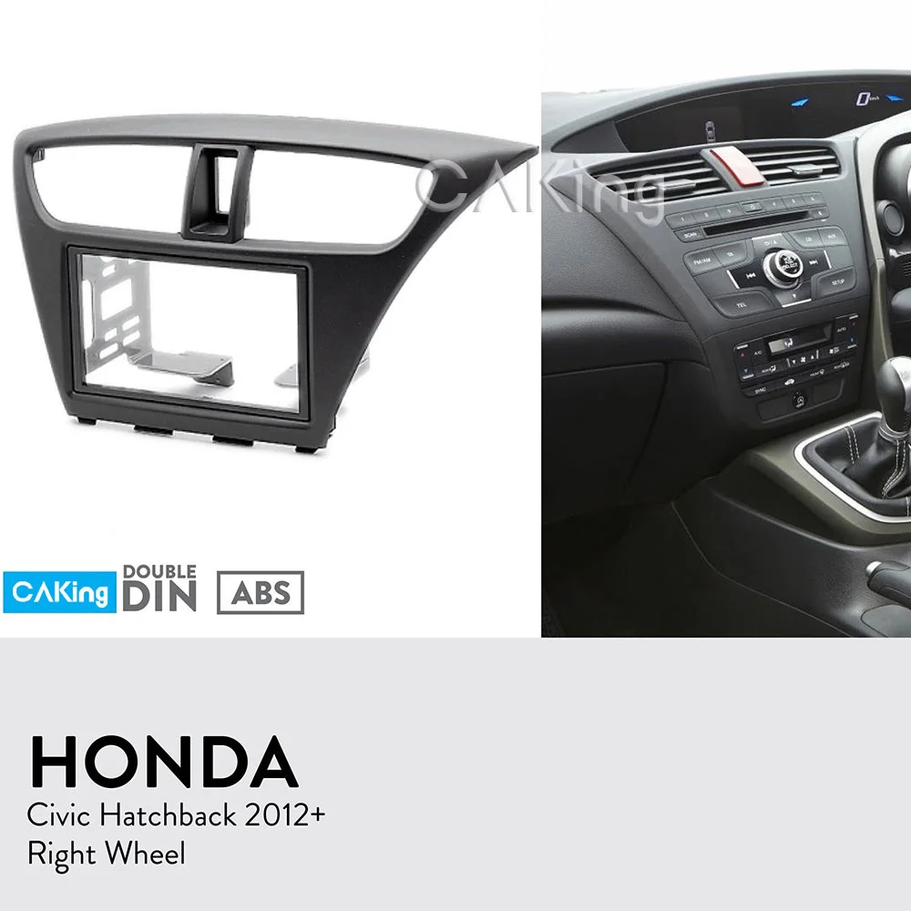 Двойная Din Автомобильная фасция Радио панель для Honda Civic Хэтчбек 2012 + (правое