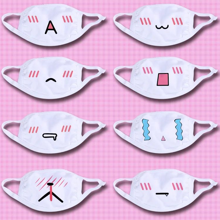 Anime Funny and cute expression mask