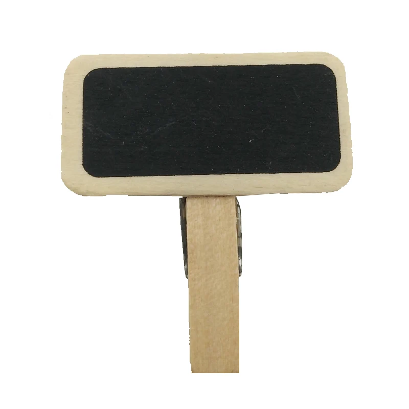 

10pcs Mini Wooden Natural Clip Pack of Small DIY Wedding Party Natural Clips Office Supplies Blackboard Notes Folder Can Write