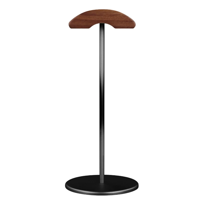 

Headset Stand Natural Wood with Metal Non-Slip Base Game Headset Holder for All Headset Sizes