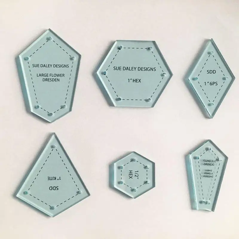 

Mixed Handmade Quilt Templates DIY Tools Patchwork Quilter Quilting Supply