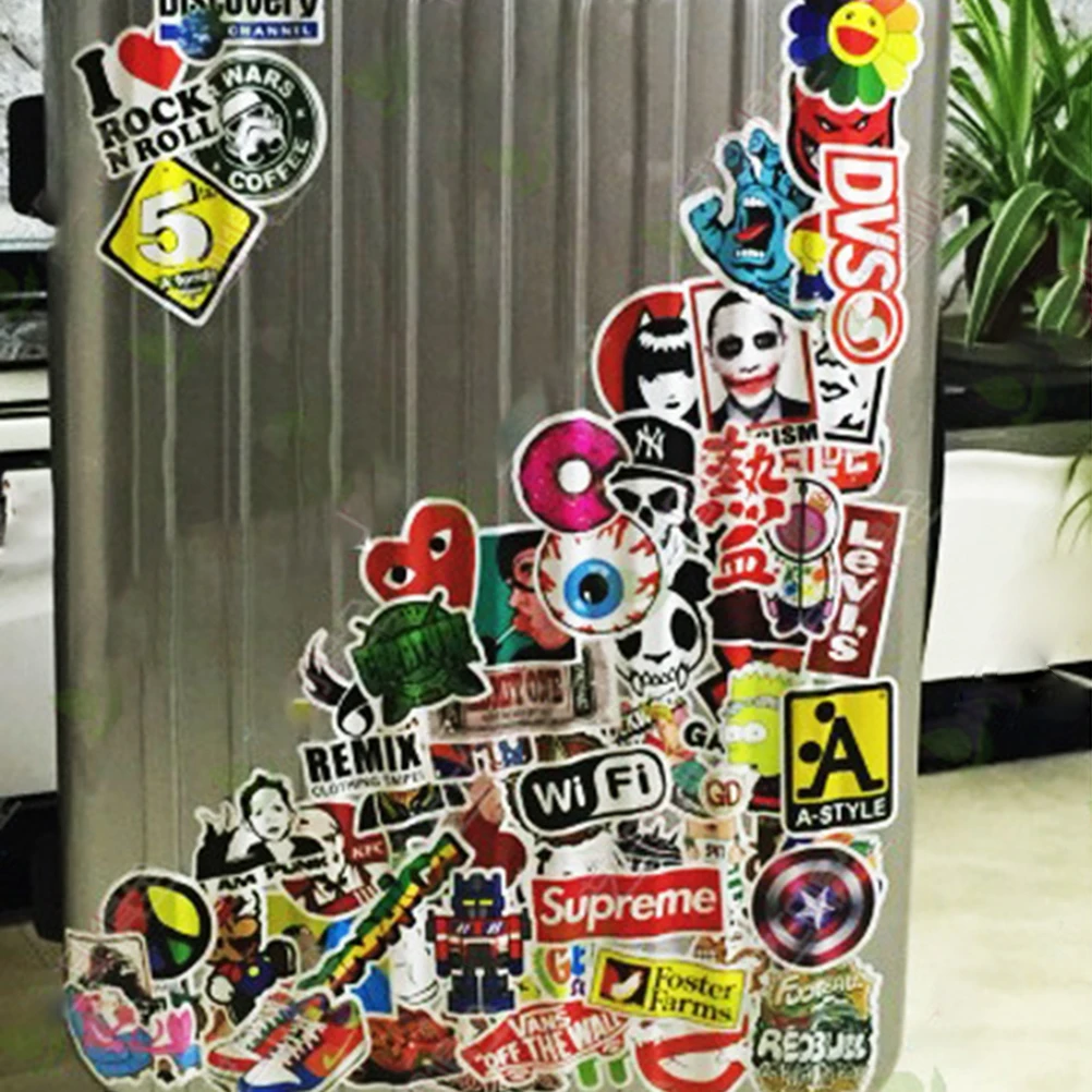 100 шт./компл. Хэллоуин мультфильм наклейка ноутбук багаж автомобиль холодильник