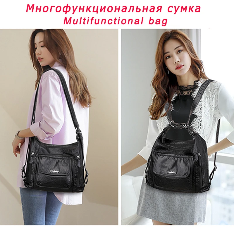 2020 женские кожаные сумки Мягкая Большая вместительная Повседневная Сумка тоут