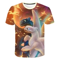 children clothing train your dragon t shirt 2021 summer baby kids clothes boys and girls breathable short sleeve fashion cartoon