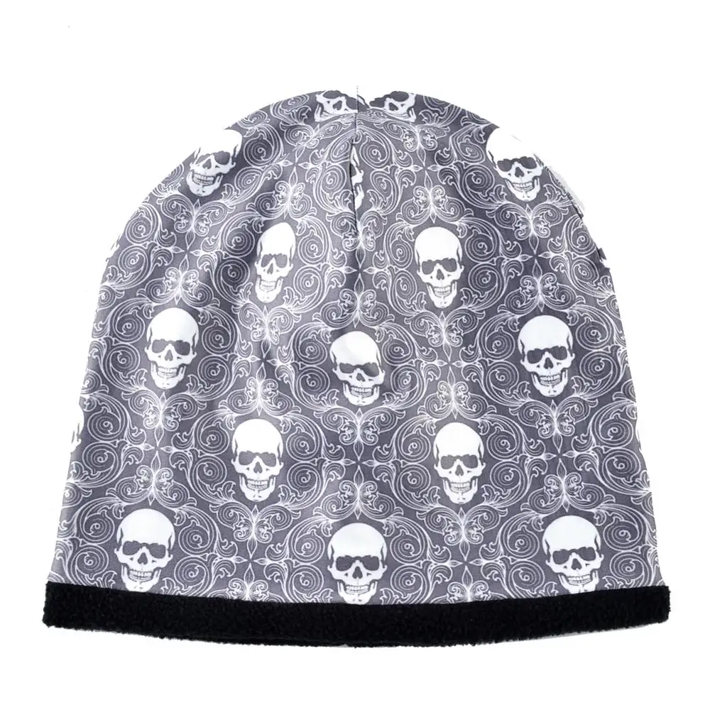 DH106BK TQMSMY модные шапочки с рисунком черепа, Мужская Уличная одежда, хип-хоп облегающие шапочки, женские шапки унисекс с 3D принтом, зимняя теплая шапка TMDH106 - Цвет: DH106BK