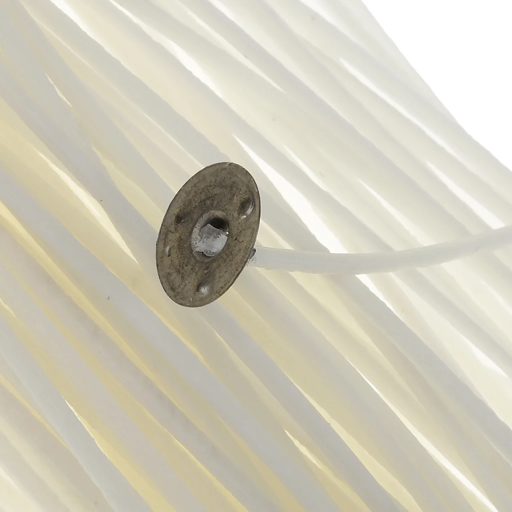 

100pcs 20cm Pre Waxed Wicks For Candle Making With Sustainers