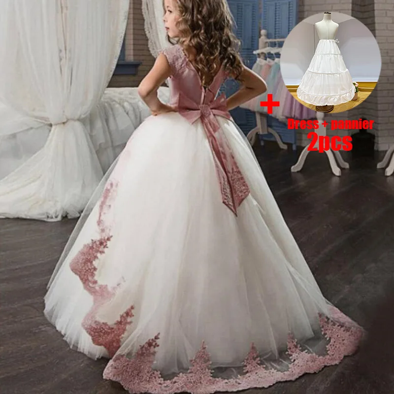 PLBBFZ официальное длинное платье подружки невесты с бантом для вечеринки