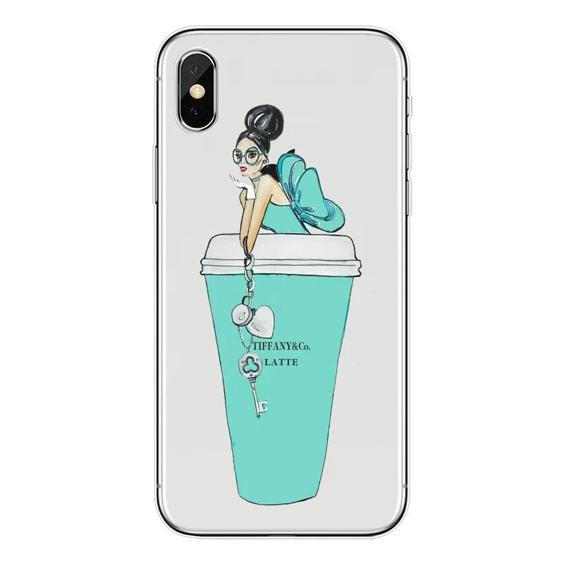 Силиконовый чехол для телефона Tiffany's из ТПУ с завтраком iPhone 7 7Plus XS Max 5s SE 6 6S Plus Holly