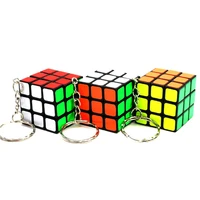 new magic cube keychain professional 3x3x3 speed puzzle cube pendant mini magic cube toys for kids education learning toys gift