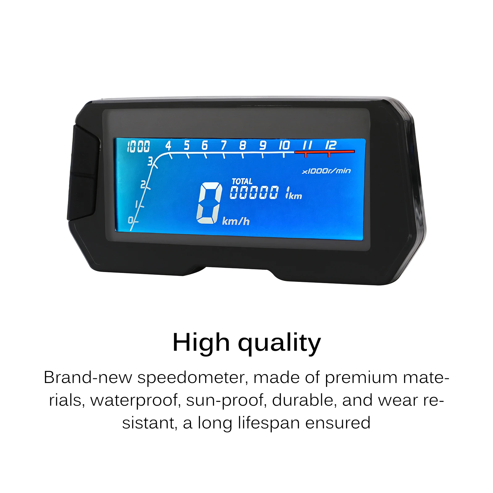 

AOZBZ New Motorcycle LCD Screen Speedometer Digital Hour Meter Fuel Gauges Durable For Single Dual Quadruple Cylinder Motorbike