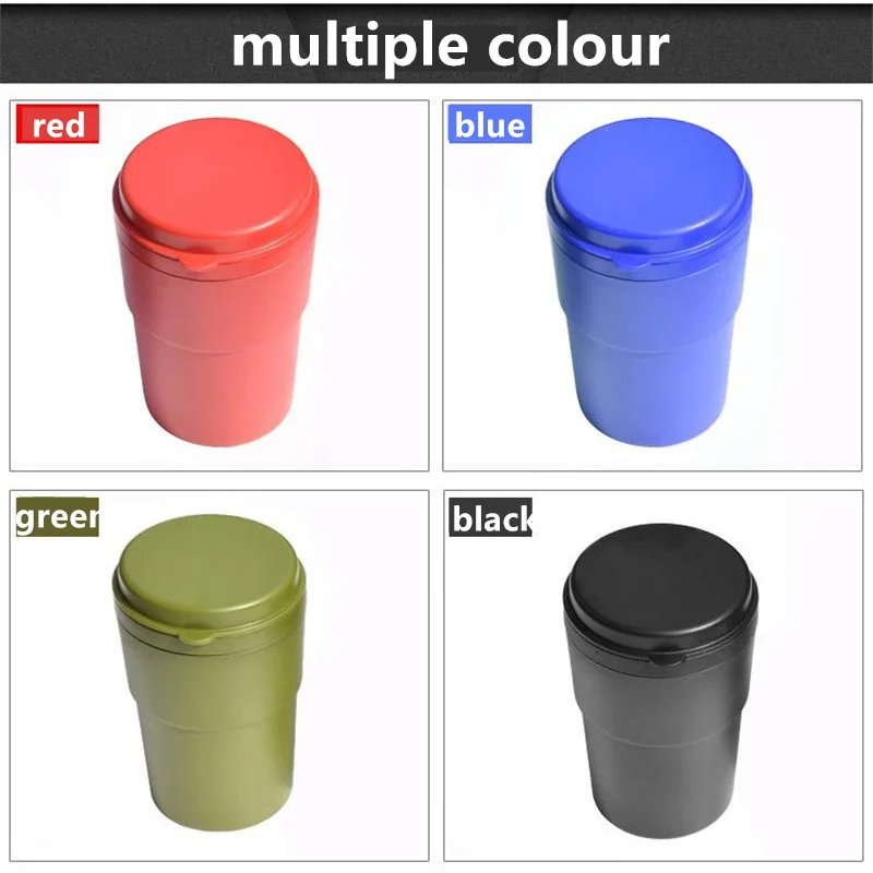 

Multi-Colored Car Ashtray High Temperature Auto Ashtray Cup Holder Creative Ashtray for Automobiles Decoration Supplies