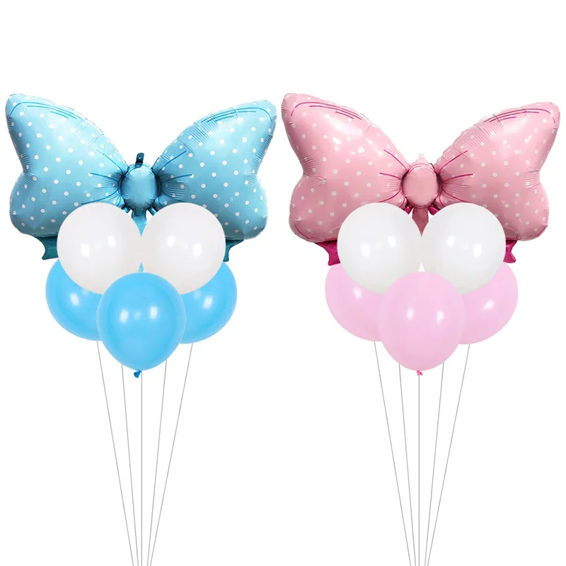 

6pcs/set Babyshower Balloons Gender Reveal Party Ballon Boy or Girl Baby Shower Birthday Party Decorations Supplies Globos