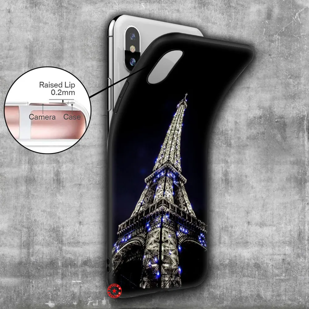 Мягкий силиконовый чехол Y25 с изображением Эйфелевой башни для iPhone 11 Pro XS Max XR X 8 7 6