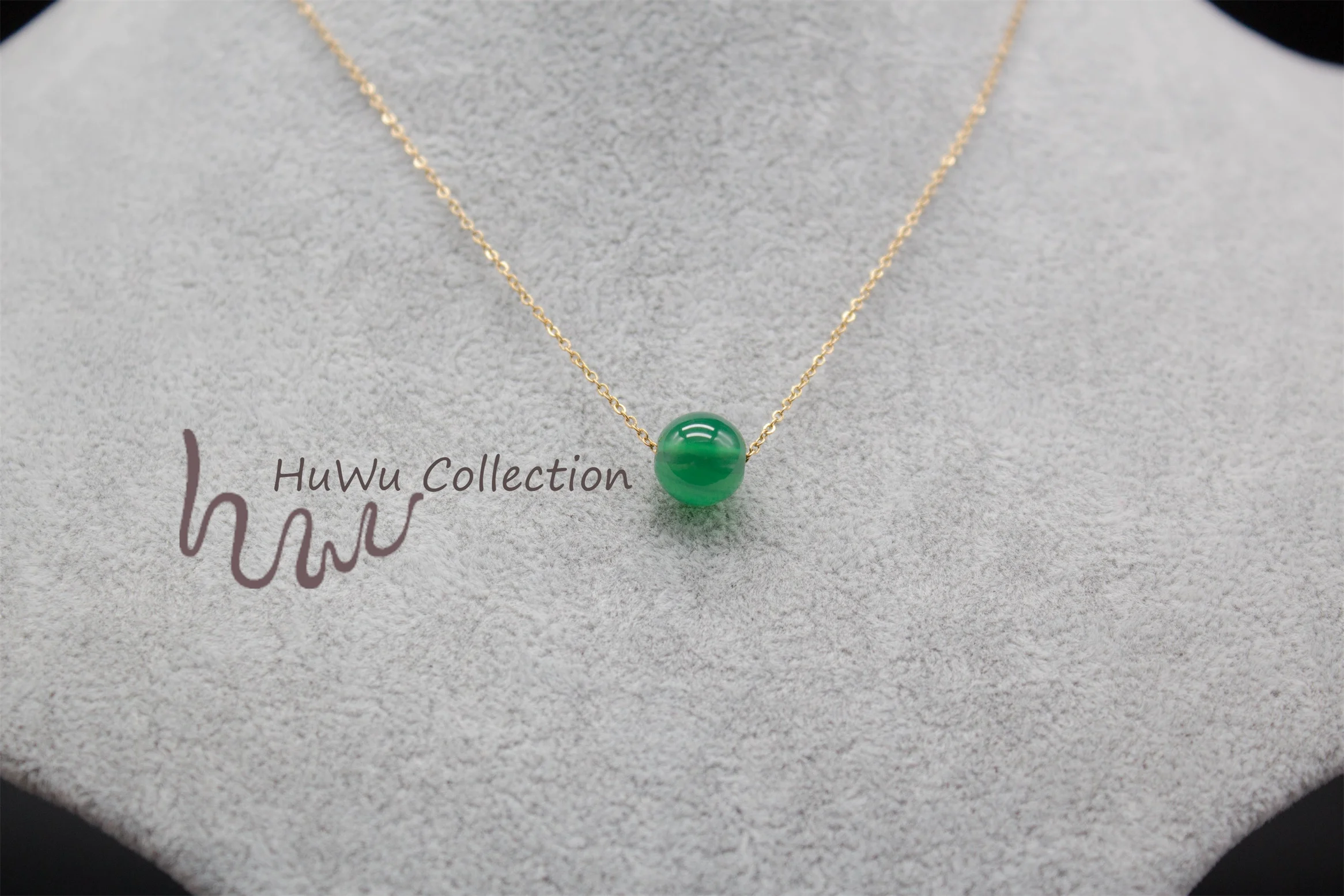 Драгоценный один Агат бисера чокер простой базовый Высокое качество ожерелье