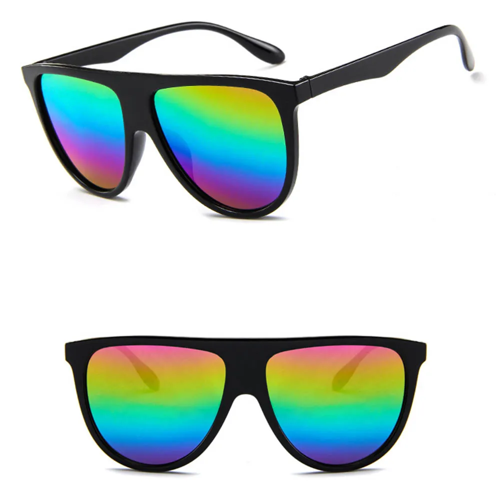 Тонкие плоские солнечные очки es женские роскошные брендовые дизайнерские ретро