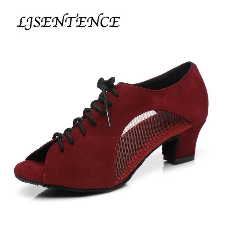 Сетчатая обувь для латинских танцев женские бальные ботинки девочек из Румба