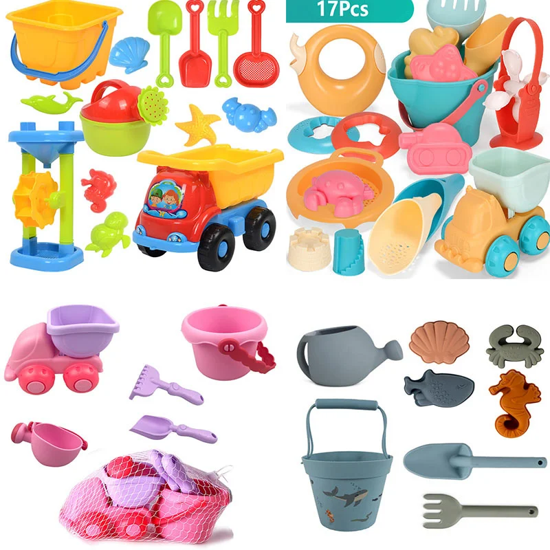 

Beach Toys for Sand 15pcs Kit Baby Summer et Digging Sand Shovel Sandpit Sandglass Sandbox Molds Children Outdoor Toys