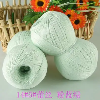 Хлопок Мерсеризованный 250 г шелковая нить Летний стиль швейная нить пряжа для вязание крючком из шерсти закрученная кружевная Детская Пряжа t50