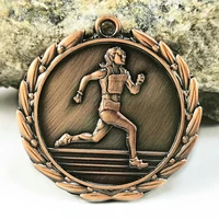 athletics medal running sports medal metal competition gold and silver bronze club school factory sports event medal 2021