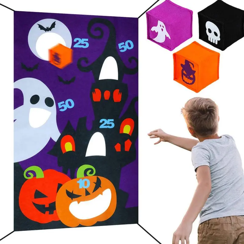 Костюмы на Хэллоуин для игр с бросанием висит метания флаги тыквенный призрак