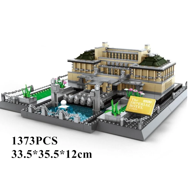 

Architecture City Set The Imperial Hotel Of Tokyo Model Building Blocks Educational Bricks Kids Toys Christmas Birthday Gift