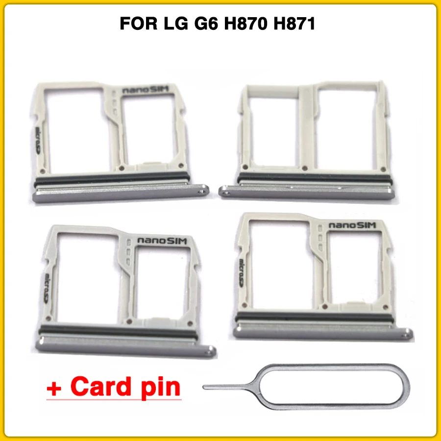 new G6 SIM Card Tray FOR LG G6 H870 H871 H872 LS993 VS988 US997 SIM Card Reader Sim Tray Holder Sim Slot Replacement Parts