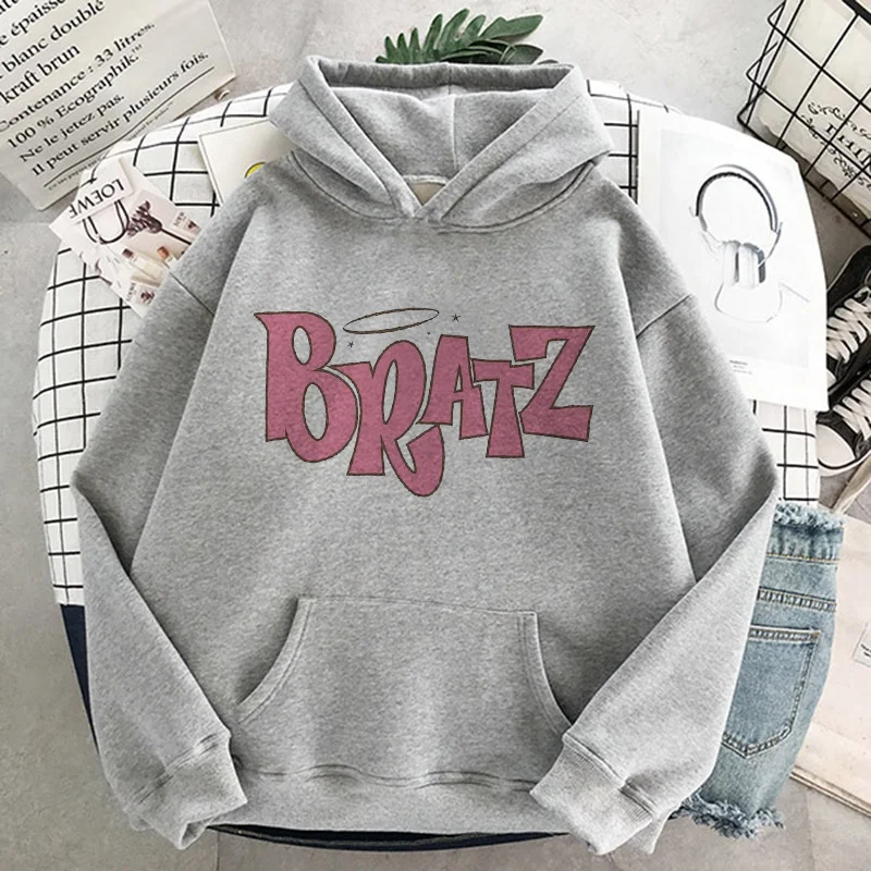 

Bratz Letter Sweatshirt Harajuku Kawaii cute hoodie women kpop winter clothes femme top aesthetic oversized hoodies friends