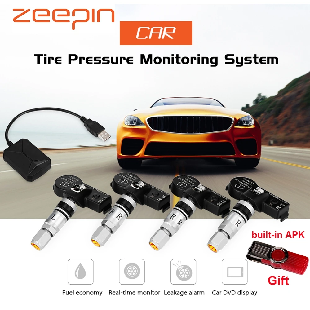 TPMS система контроля давления в шинах автомобиля 4 внутренних датчика|Датчик