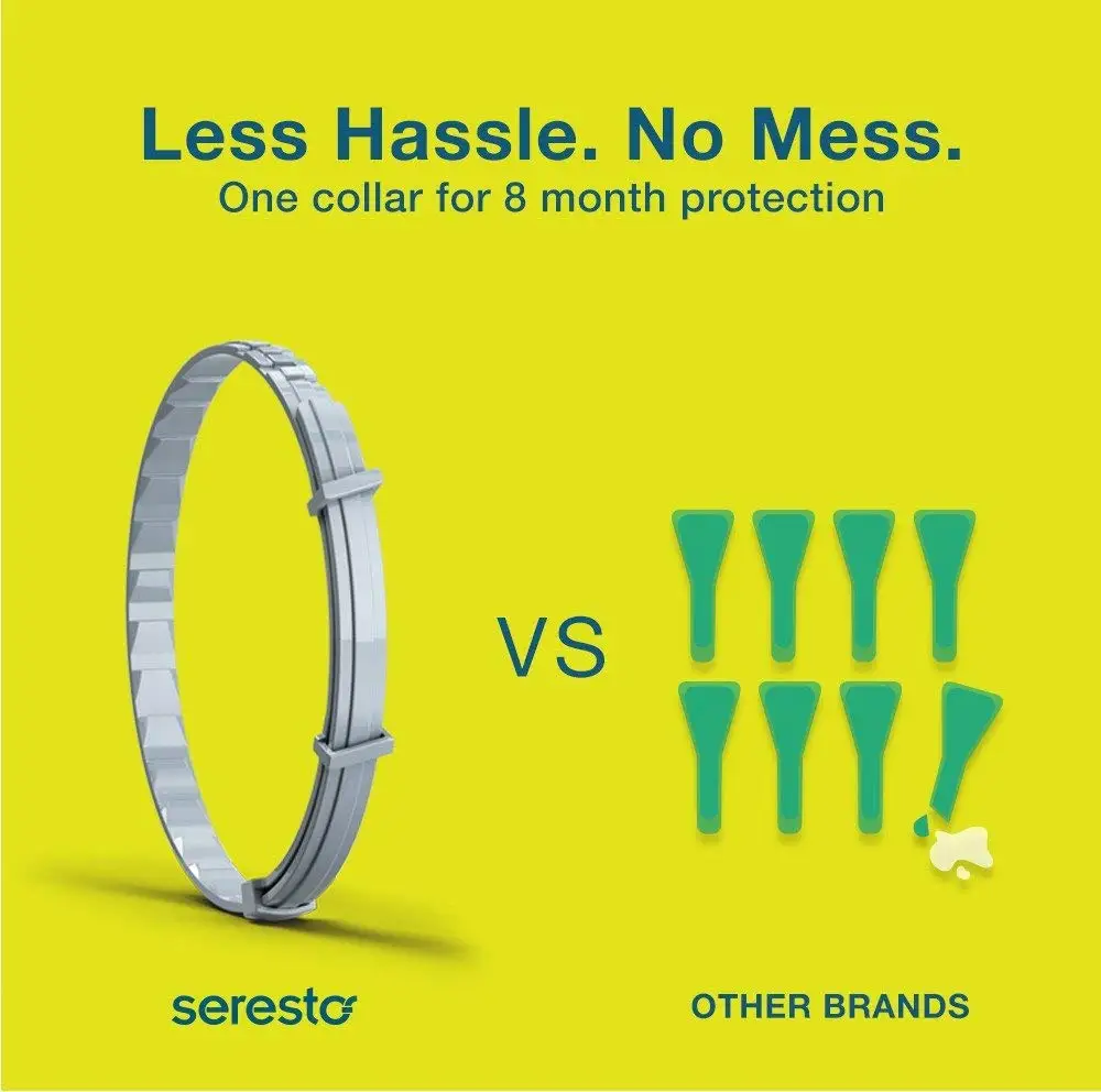 WOFUWOFU оригинальный аутентичный ошейник Bayer Seresto для предотвращения блох маленьких