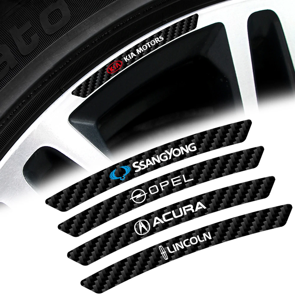 4PCS Car Sticker Wheel Rims Racing Decal For Ford Focus 2 3 Mustang Ranger Fusion Mondeo mk4 Accessories | Автомобили и мотоциклы