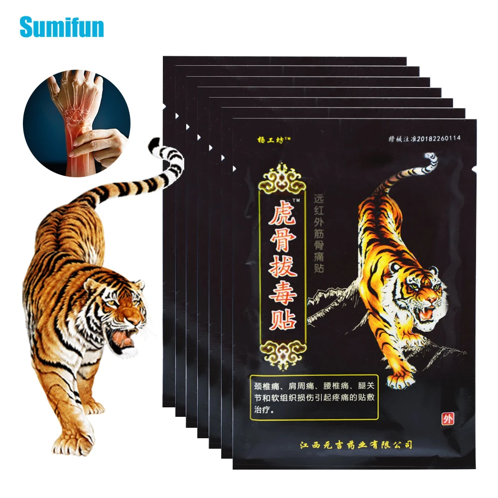 

8/24PCS Tiger Balm Herbal Medical Plaster Arthritis Joint Pain Relief Sticker Lumbar Back Neck Orthopedic Paste Massage Patch