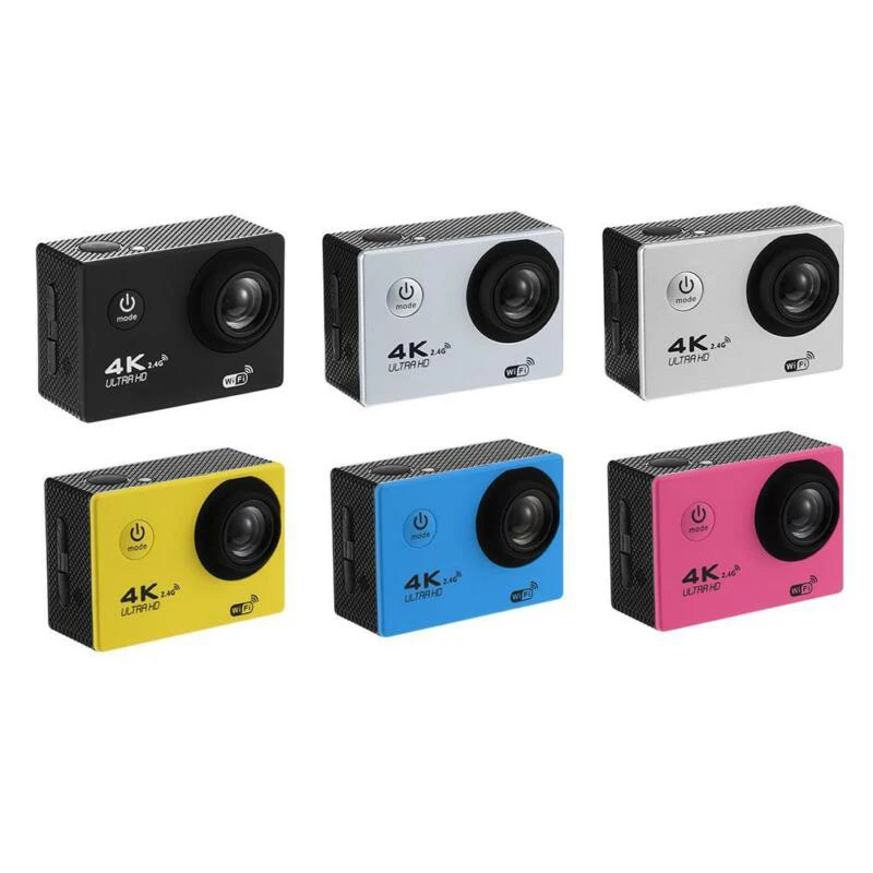 Экшн камера 4K F60R Ultra HD 4K/30fps 2 4G Wi Fi 0 дюйма 170D для шлема pro Подводная