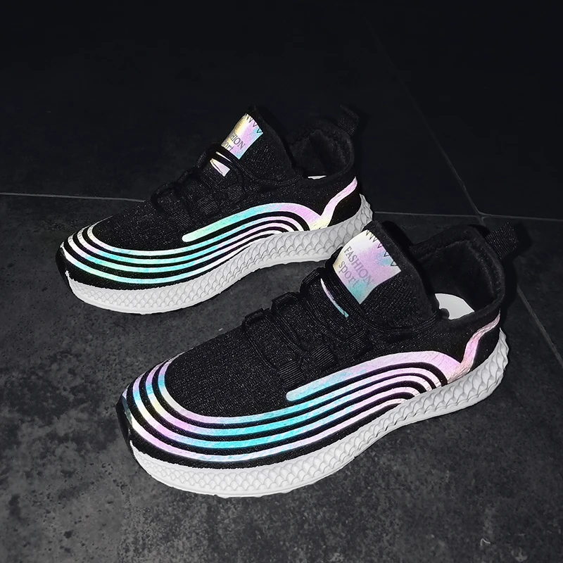 Модные женские легкие кроссовки обувь для бега уличная спортивная с дышащей