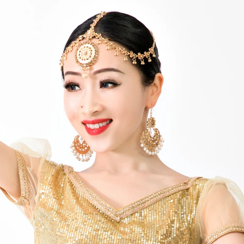2020 New India Pakistan Girl Dance Accessory Woman Performance Brows Shoot Headwear Lady Headdress | Тематическая одежда и