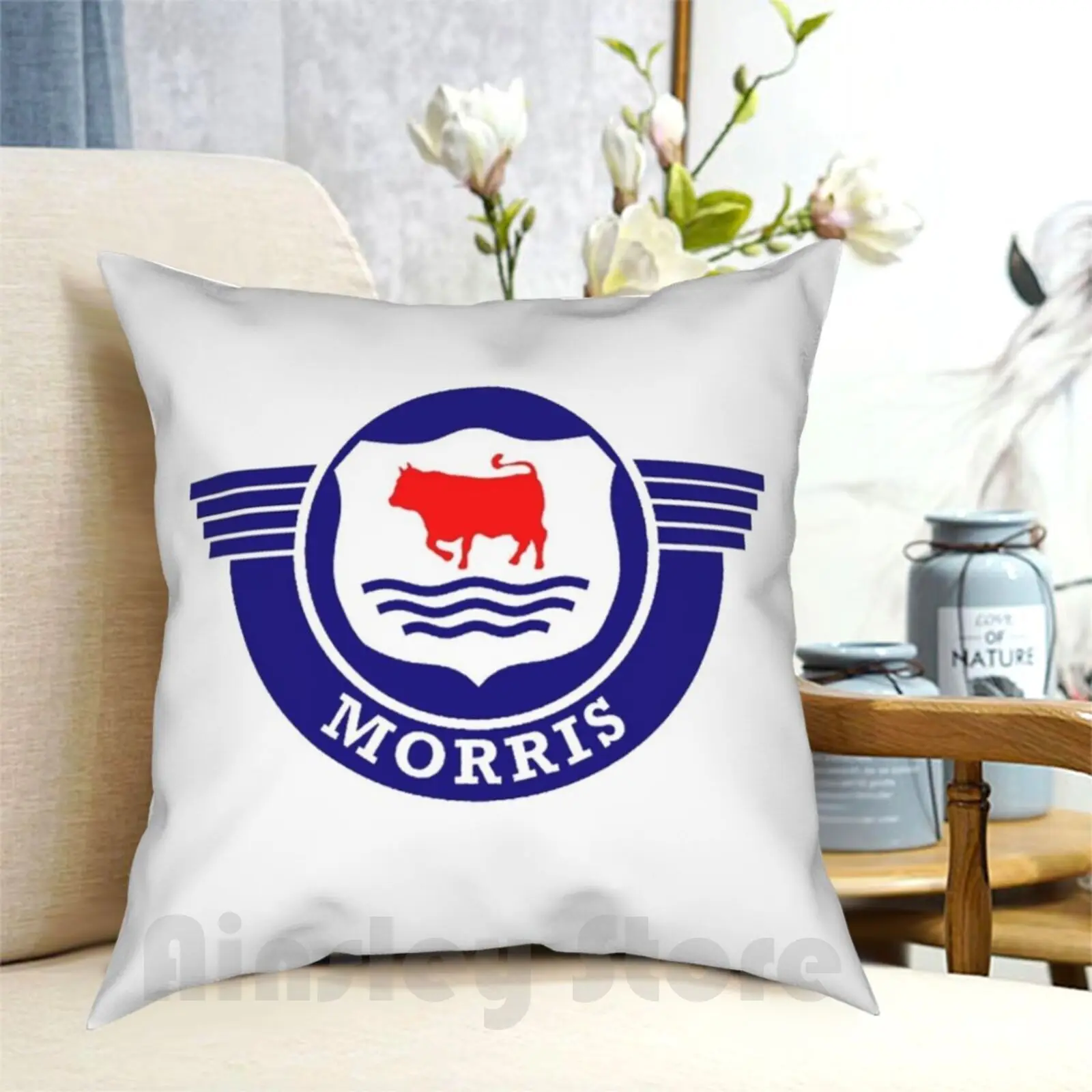 

The Mighty Morris Cars Logo Pillow Case Printed Home Soft DIY Pillow cover Just British Just British Morris Minor Mg Rover