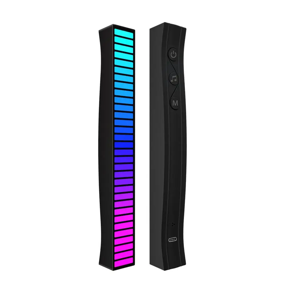 

Цветсветильник перезаряжаемый RGB-индикатор уровня музыки с голосовой активацией